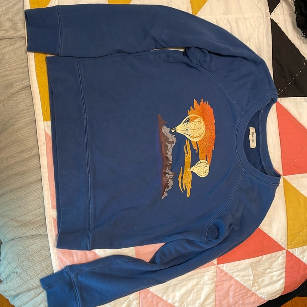 Womens Madewell Balloon Festival Graphic Shrunken Sweatshirt XS. Good condition!